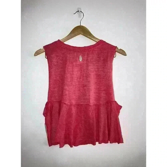 Free People fp movement Full Hearts Tank Top Hot Hibiscus Size XS - Picture 3 of 10